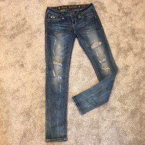 Rock Revival skinny Joyelle ripped jeans- size 27